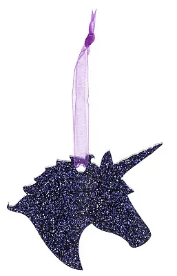 Unicorn Glitter Christmas Decoration - 11 Colour Choices. • £21