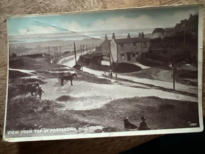 View From Portsdown Hill Vintage Postcard -  Portsmouth 1922 • £4.99