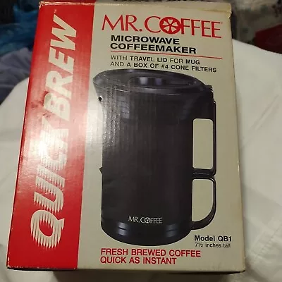 Vintage Open Box Mr. Coffee Quick Brew QB1 Microwave Coffeemaker Made In USA  • $12.99