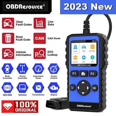 Construction Machinery Truck HD Diesel All System Diagnostic Scanner Code Reader • $129