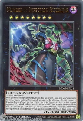 MZMI-EN023 Number 1: Infection Buzzking :: Ultra Rare 1st Edition YuGiOh Card • £5.39