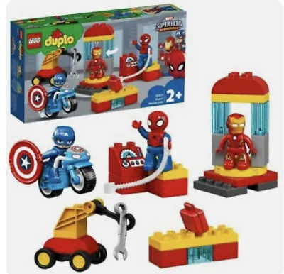 £38.99 • Buy DUPLO Ironman Spiderman Marvel Super Heroes Lab Captain America Set 10921 LEGO