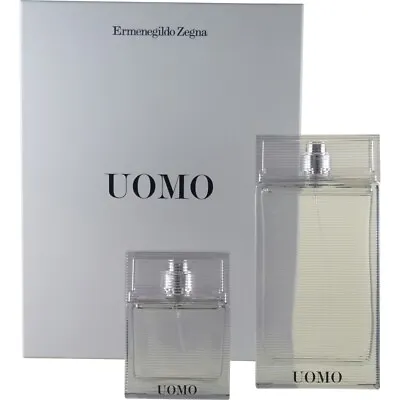 Ermenegildo Zegna Uomo 2 Piece Gift Set Eau De Toilette Spray 100 Ml/3.4 Oz. Nib • $249.50