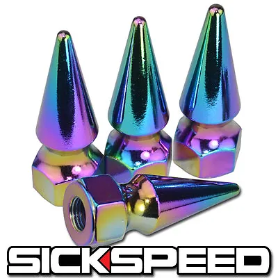 4pc Sickspeed Spiked Bolt For Engine Bay Dress Up Kit 10x1.25 P4 Neo Chrome • $9.88