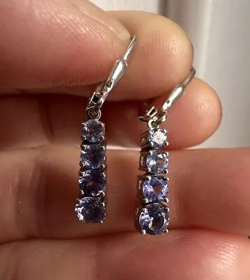 S925 Sterling Silver Tanzanite  Earring • $1.23