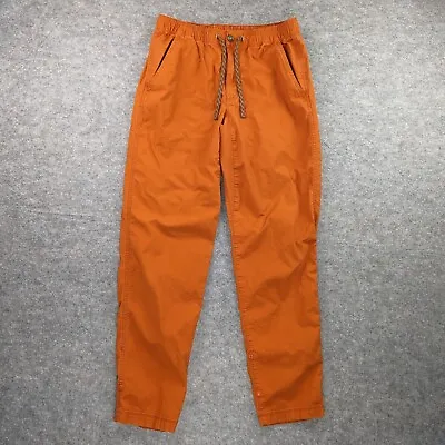 Eddie Bauer Top Out Ripstop Pants Mens Medium Orange Paprika Outdoor Camp Cotton • $54.98