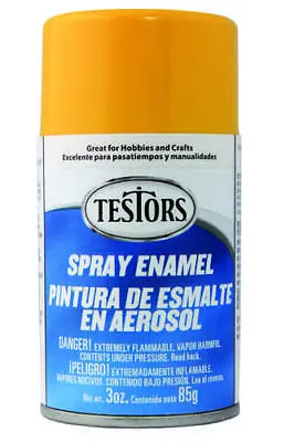 Testors Model Master  Gloss YELLOW Enamel Spray Paint Can  3 Oz. 1214 • $8.90