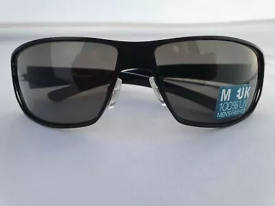 Boots M:UK  Wraparound Sports  Sunglasses Mens Black UV Protection Unisex • £10.95