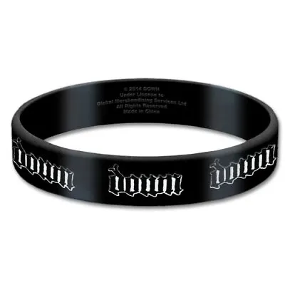 Down Black Wristband Gummy Rubber Bracelet Band Logo Name Gift Official • £3.95