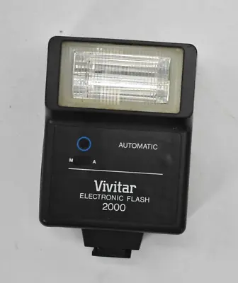 Vivitar Electronic Flash 2000 Shoe Mount Camera Attachment Accessory DSLR • $14.98