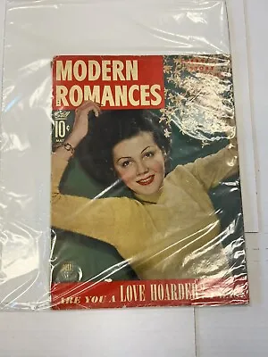 Modern  Romances  Magazine May 1943 Love Hoarder Excellent Condition • $19.99