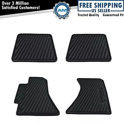 OEM Front & Rear Black Molded Rubber Floor Mat Kit Set Of 4 For Subaru New • $69.90