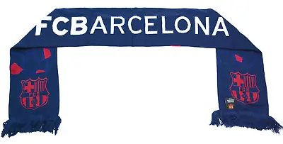 FC Barcelona International Football Team Knit Winter Soccer Scarf By Fanatics • $19.99