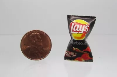 Dollhouse Miniature Detailed Replica Lays Barbecue Potato Chips Bag HR54095  • $3.14