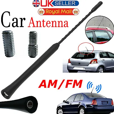 £3.29 • Buy 9  Car Aerial Radio Antenna Universal Mast Fm/am Signal Bee Sting Roof Black Uk