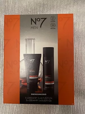 NO7 Mens Face Wash 150ml & Hair & Body Wash 200ml Duo Gift Set NEW • £11.99