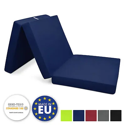 £52.99 • Buy Campix Folding Mattress Large Guest Bed Space Saving Futon 60x190cm Dark Blue