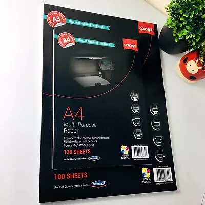 A3 A4 White 80gsm Copier Printer Paper Multi-Purpose Superior Laser Inkjet Sheet • £4.49