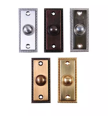 Torvale Court Period Brass High Quality Front Door Bell Push Door Bell • £35.49