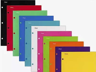 5 Pack: Mead Five Star 4 Pocket Paper Folder Assorted Colors  - 13D • $9.99