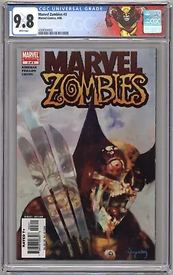 Marvel Zombies #3 (2006) CGC 9.8 NM/M - 1st Printing - Wolverine CGC Label • $175