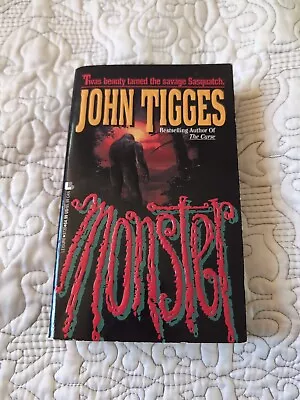 Monster • John Tigges • Leisure 1995 Vintage HORROR Paperback  • $17