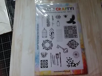 Thats Crafty Small Elements Stamp Set - Set 1 • £4.99