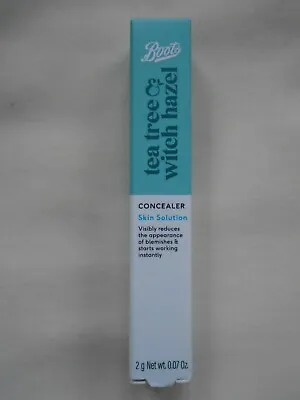 £5.95 • Buy BOOTS Tea Tree & Witch Hazel ALL Skin Types Spot/blemish Concealer Shade Natural