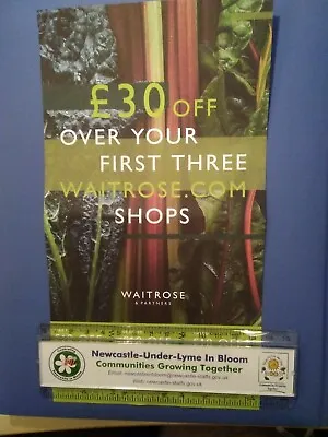 Waitrose Advertising Leaflet Flier Aug 2021 Online Shopping • £4