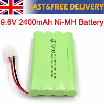 9.6V 2400mAh Ni-MH Battery With USB Charging Cable For RC Car Truck Boat Models • £13.91