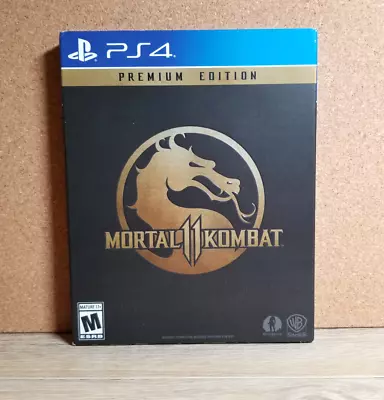 Mortal Kombat 11 Premium Edition Steelbook (Sony Playstation 4 PS4) CIB Tested • $21.99