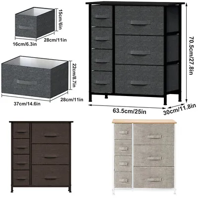 $38.99 • Buy 2/3/4/5/7 Drawers Dresser Storage Tower Shelf Organizer Cabinet Chest Bedroom