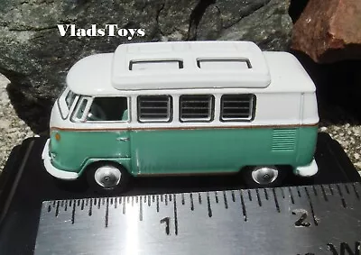 Oxford 1/76 VW Volkswagen T1 Camper - Turquoise / White 76VWS002 • $18.95
