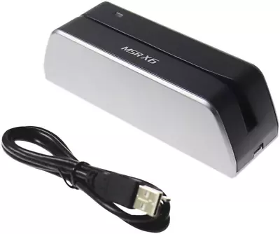 MSR X6 Swipe Card Reader Writer 3-Track USB MSRX6 Compatible W/ MSR206 MSR605X • $127.91