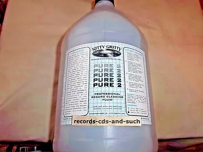 NITTY GRITTY PURE 2 RECORD CLEANING FLUID FOR ALL VINYL RECORDS (1 Gallon) • $87.49