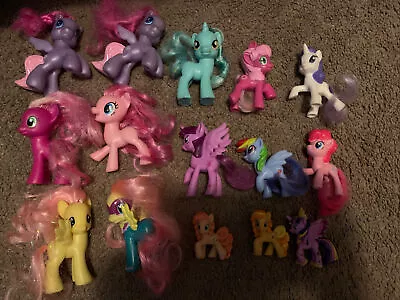 My Little Pony Lot Of 15 Brush Able 3  2010 2016 G4 Hasbro McDonalds Toy Figure • $30