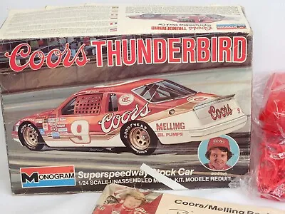 Coors Thunderbird Stock Car Bill Elliott Monogram 1:24 Model #2244 New Open Box • $24.99