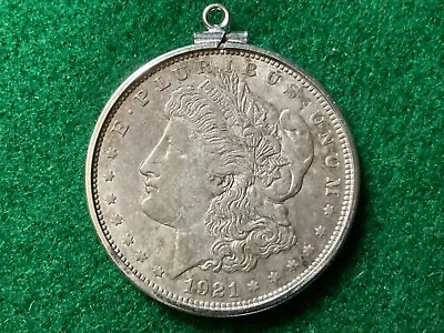 Silver Morgan Dollar Pendant And Bezel - TD2 • $69.95