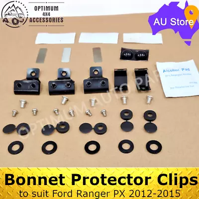 Bonnet Protector Fitting Clips Brackets To Suit Ford Ranger PX 2012-2015 • $36