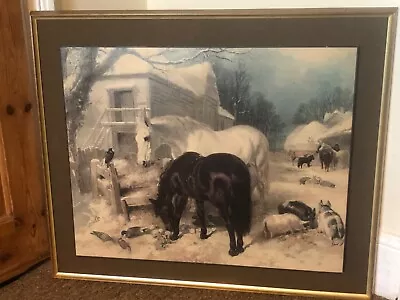 J F Herring's The Farm In Winter Vintage Print  • $55.49