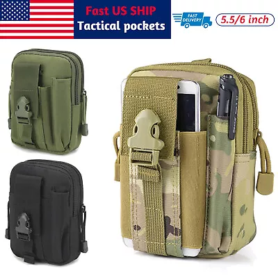 Tactical Molle Pouch EDC Belt Waist Fanny Military Waist Bags Pack Bag Pocket • $6.59