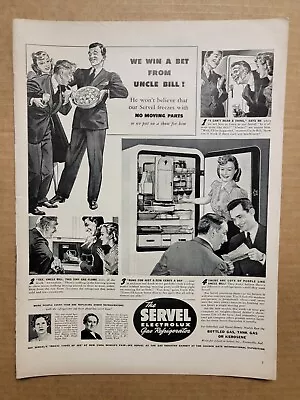 Vintage 1939 Servel Electrolux Gas Refrigerator Print Ad Advertisement • $9.99