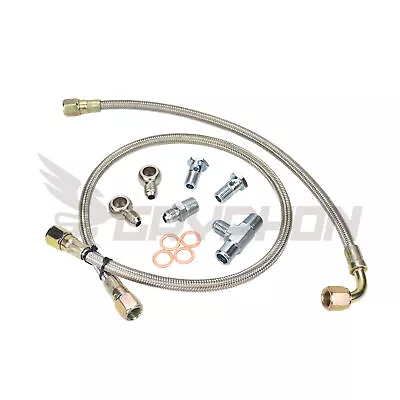 Braided Turbo Water Line Kit For Nissan Patrol TD42 GQ Y60 4.2 TD05H 16G 18G 20G • $66