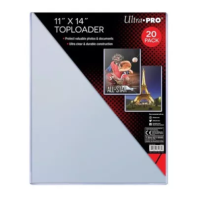 Pack Of 20 Individual Ultra PRO 11x14 Toploader Lithographs Photos Memorabilia • $52.80