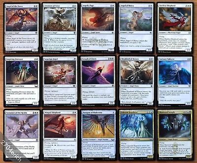 Set Of 15 Pauper Legal Angel Cards *NM* (English Magic The Gathering MTG) • $5.99