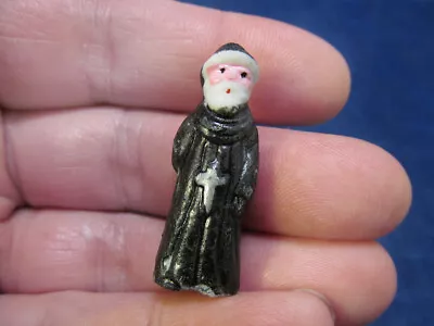 *Vintage Miniature Porcelain Hand Painted Monk Religious Figure Figurine • $24