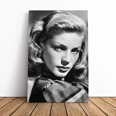 Lauren Bacall Canvas Wall Art Print Framed Picture Decor Living Room Bedroom • £34.95