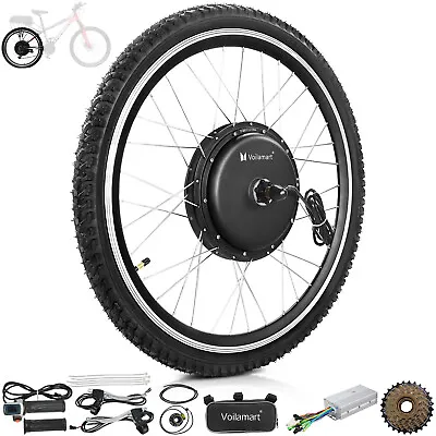 Voilamart 48V 26  Electric Bicycle Bike Conversion Kit E-Bike Rear Wheel Motor • £146.99