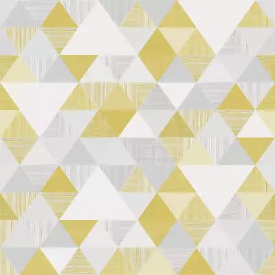 Grandeco Life Inspirational Wall Triangle Wallpaper Non-Woven Pattern IW3001 • £15