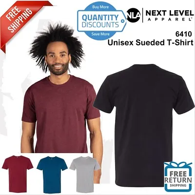 Next Level Premium Fitted Sueded Crew T Shirt Blank Plain 6410 Up To 3XL • $13.59